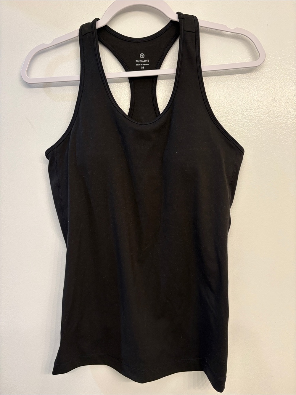 Talbots Black Racerback Tank - Slim Fit